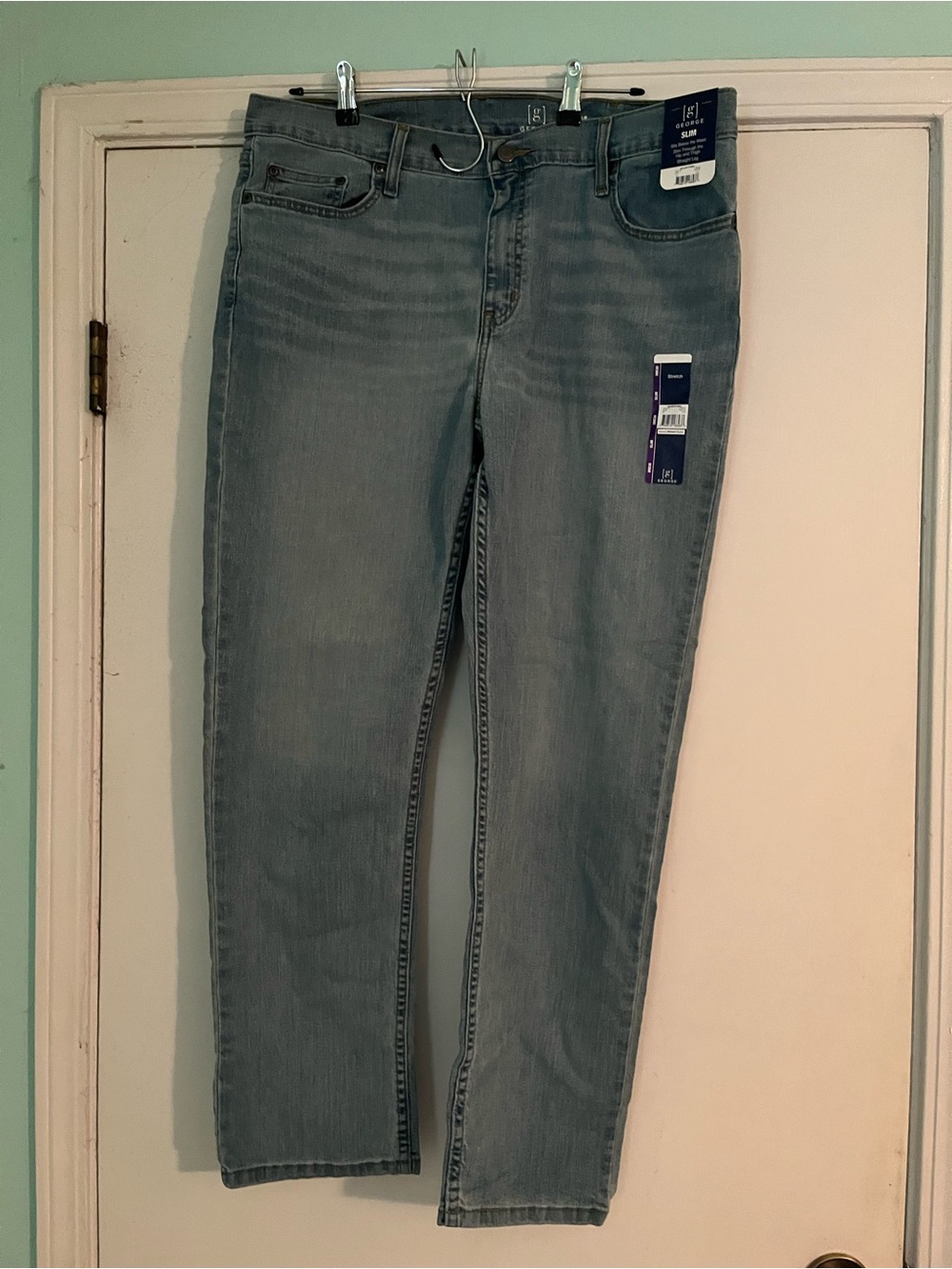 George Light Blue Straight-Leg Women’s Jeans